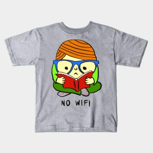 No WiFi, Read A Book Kids T-Shirt